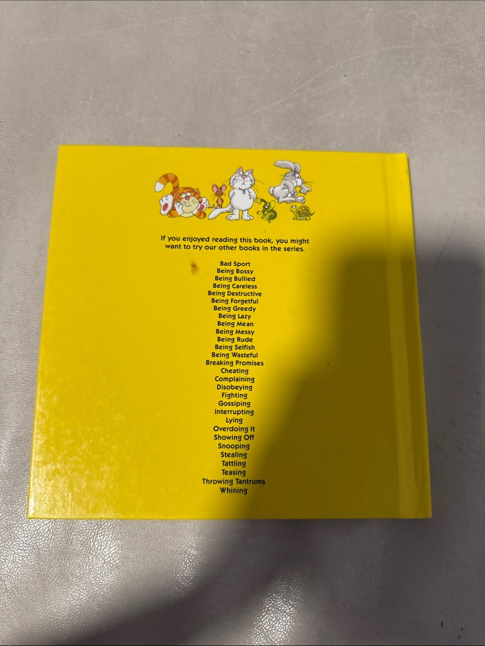 Being Selfish by Joy Berry — Yellow Children's Book - Picture 2 of 2